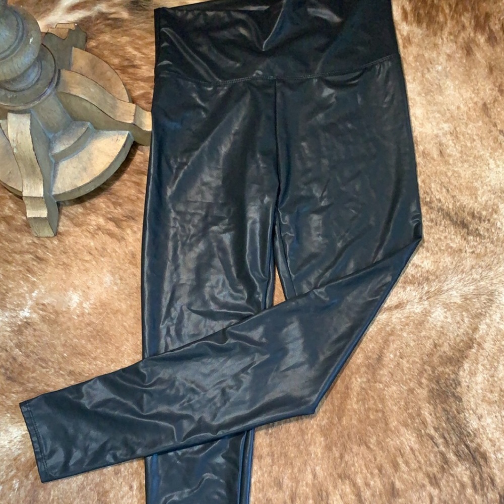 Vegan leather pants